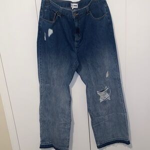 Fashion Nova Women's Tinted Baggy Jeans